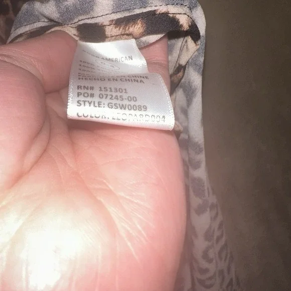 Good American Womens NEW Goddess Tie Waist Robe in Leopard Swim Spring MSRP $139